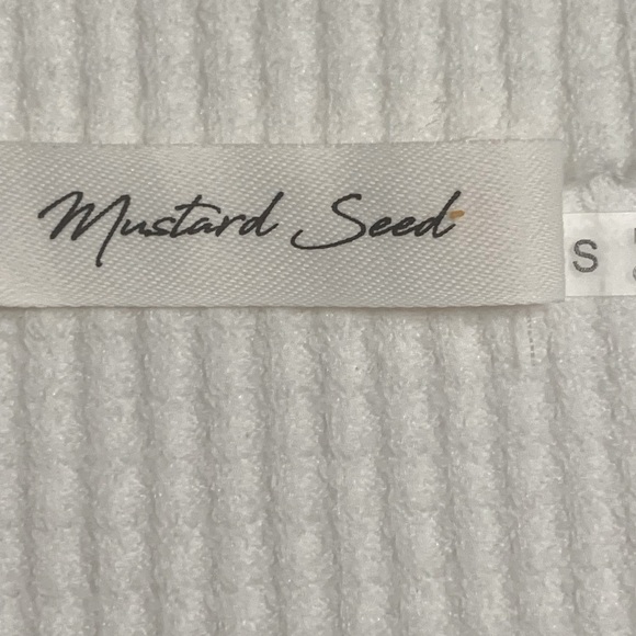 Y2K Mustard Seed Oversized Bell Sleeve Boho style Top S Fits L - Picture 2 of 6